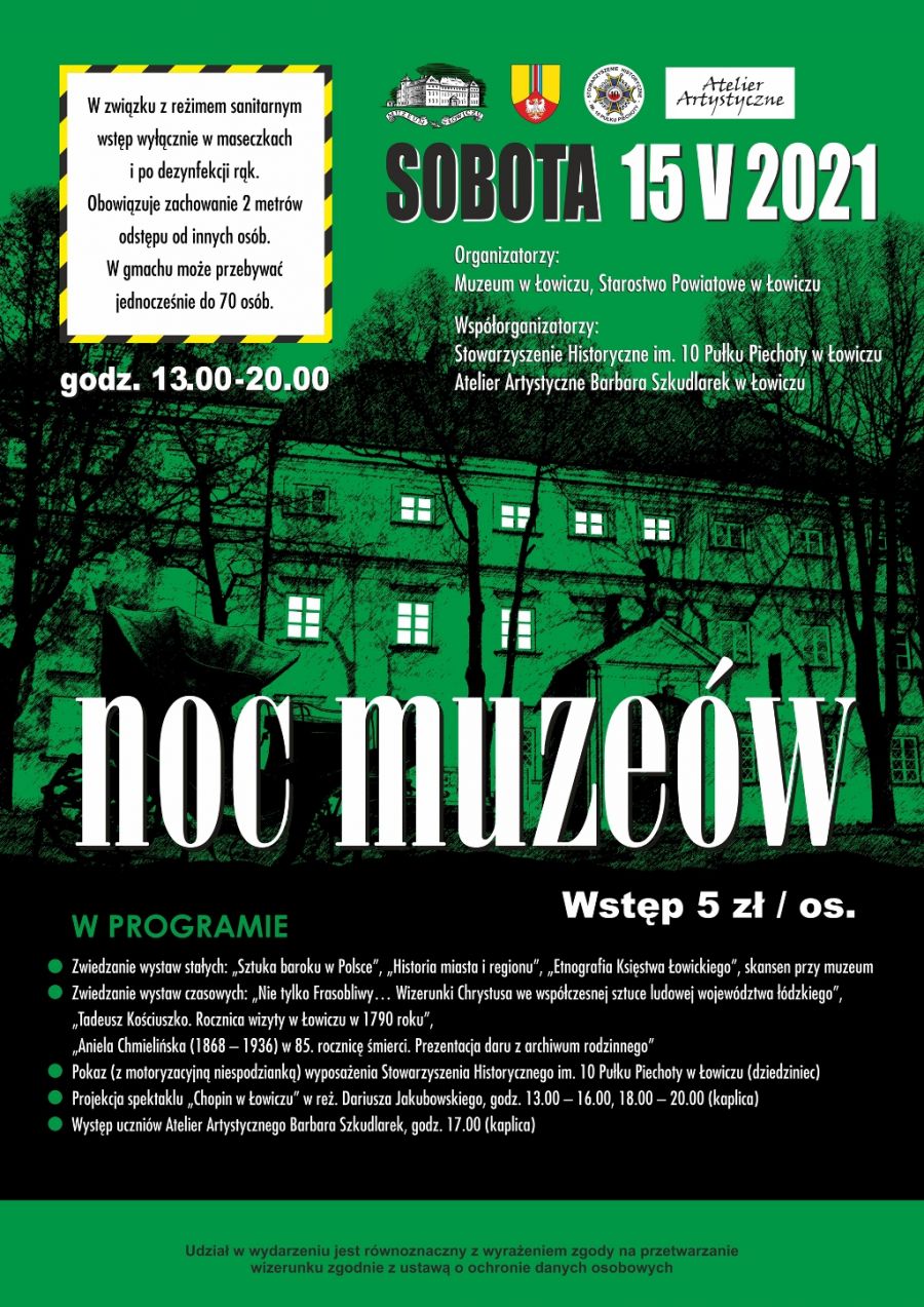 plakat noc muzeów 2021
