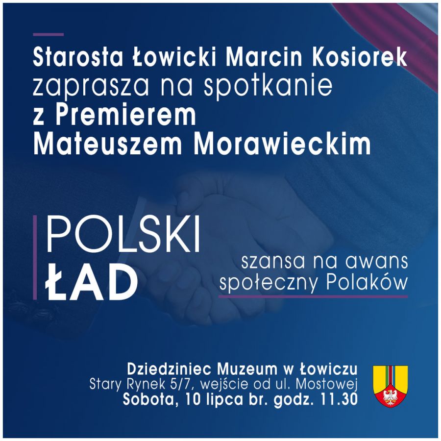 plakat spotkanie z Premierem