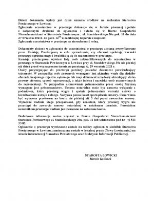 Ogłoszenie i przetarg – str 2