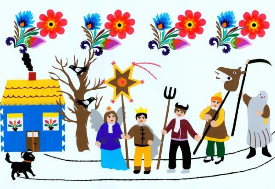 wycinanka kodra, Kolędnicy, K. Czubak, 2015