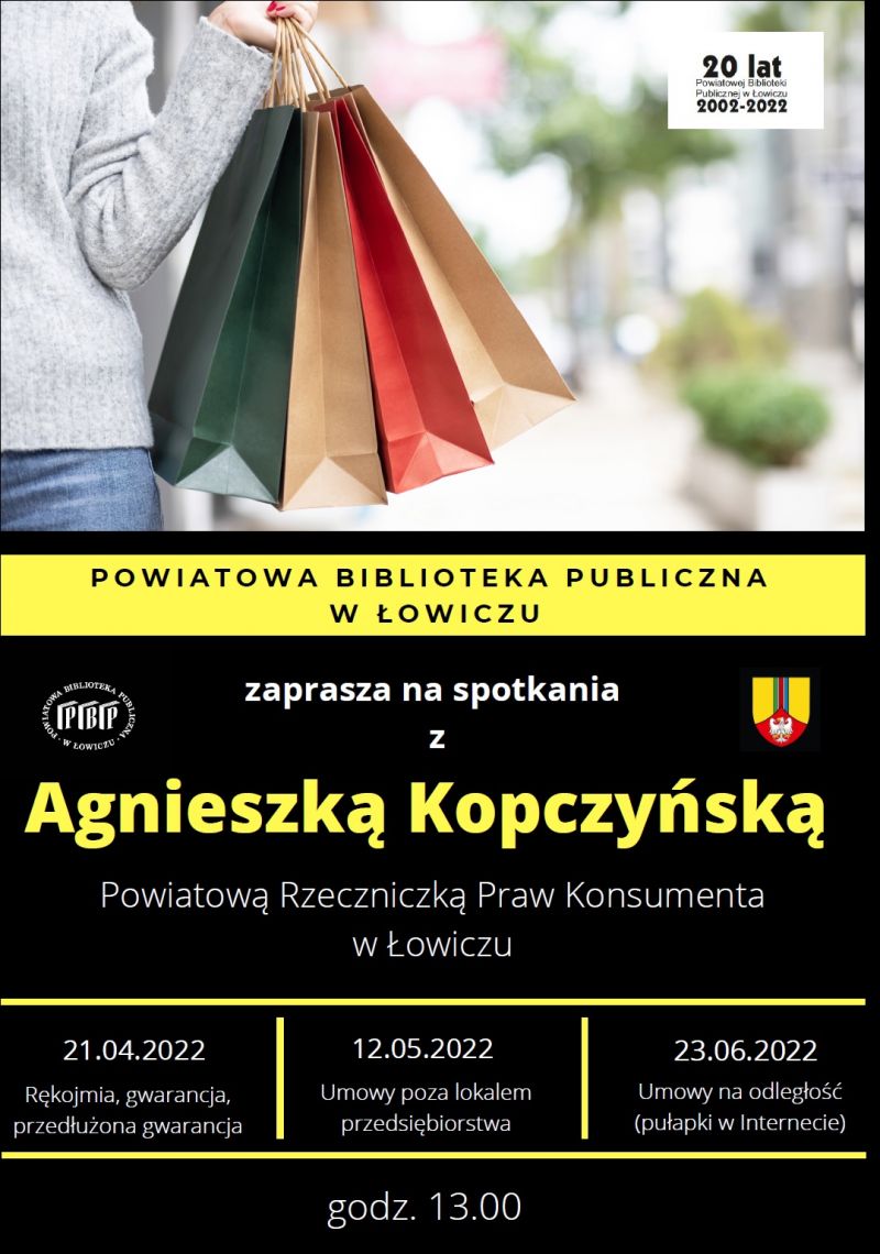 plakat spotkań z edukacji konsumenckiej