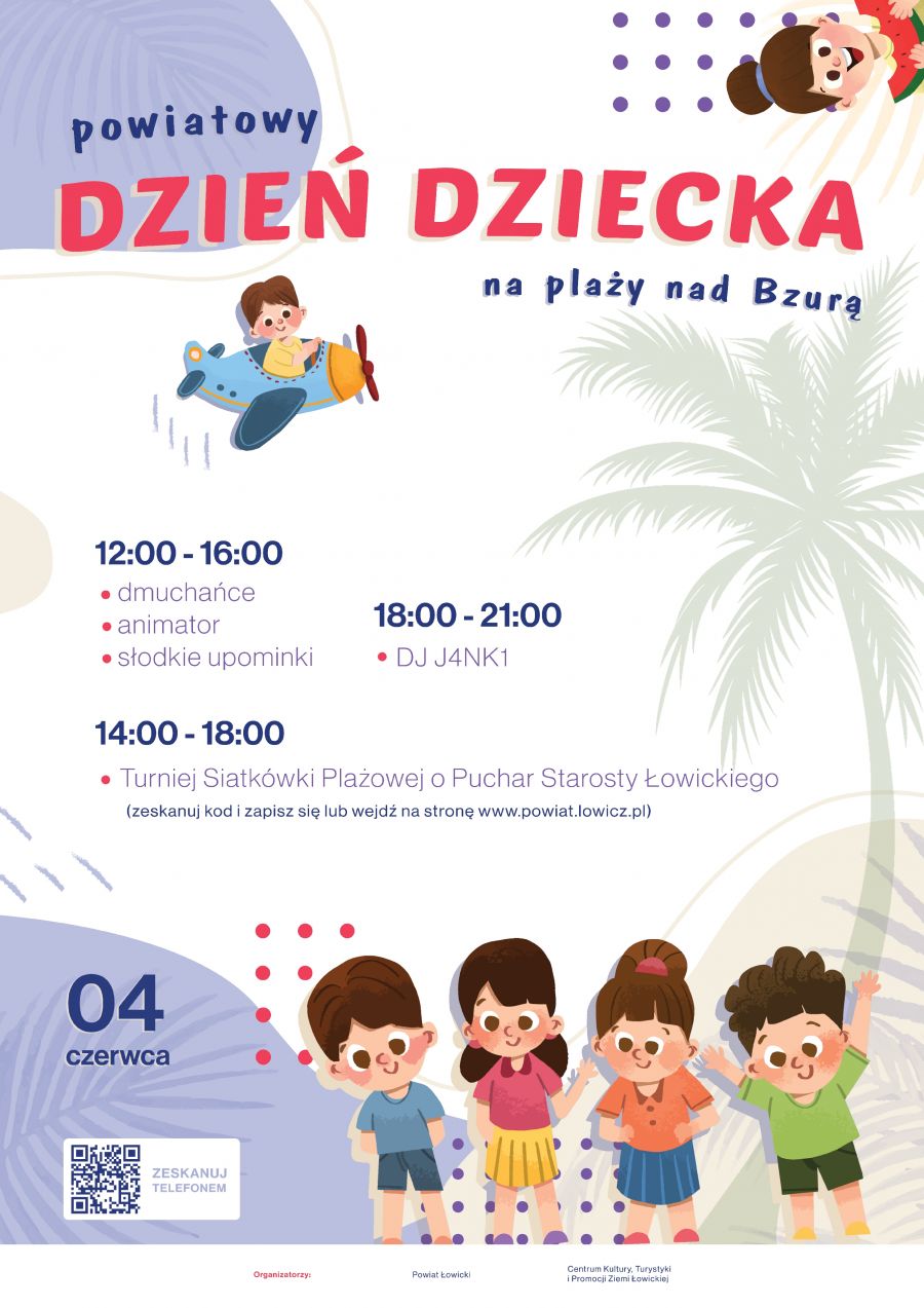 Plakat powiatowy Dzień Dziecka