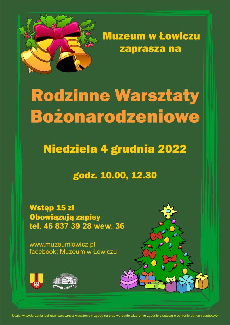 plakat warsztaty bożonarodzeniowe