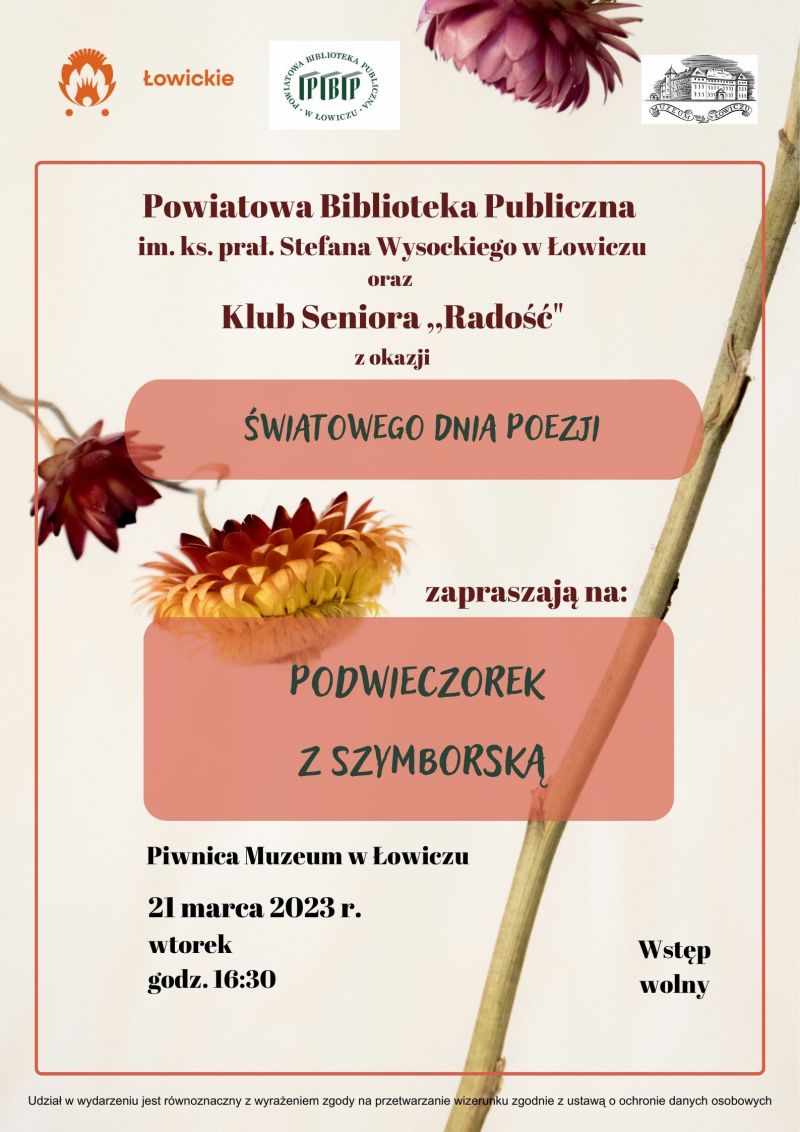 plakat wieczór poezji