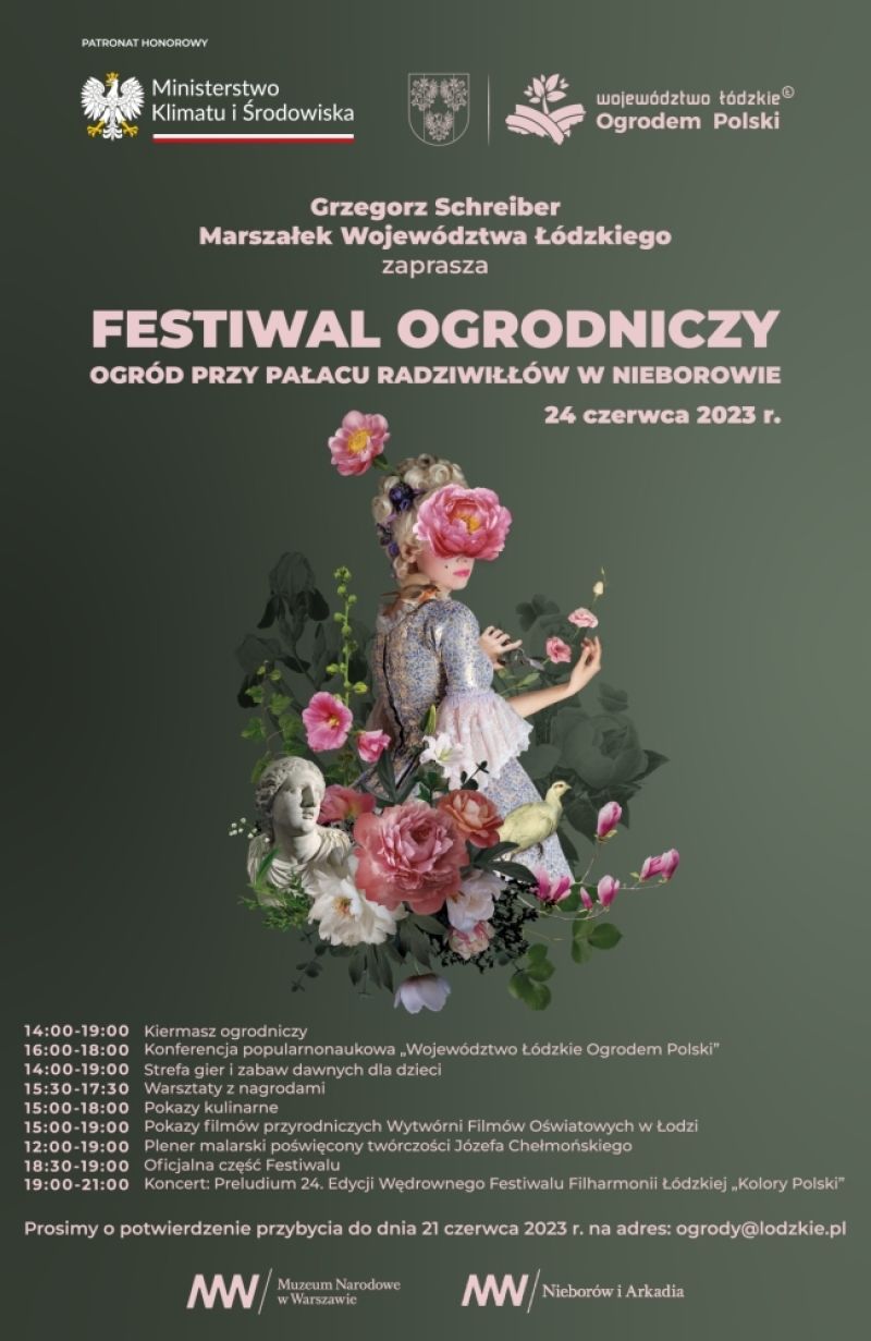 plakat festiwal ogrodniczy