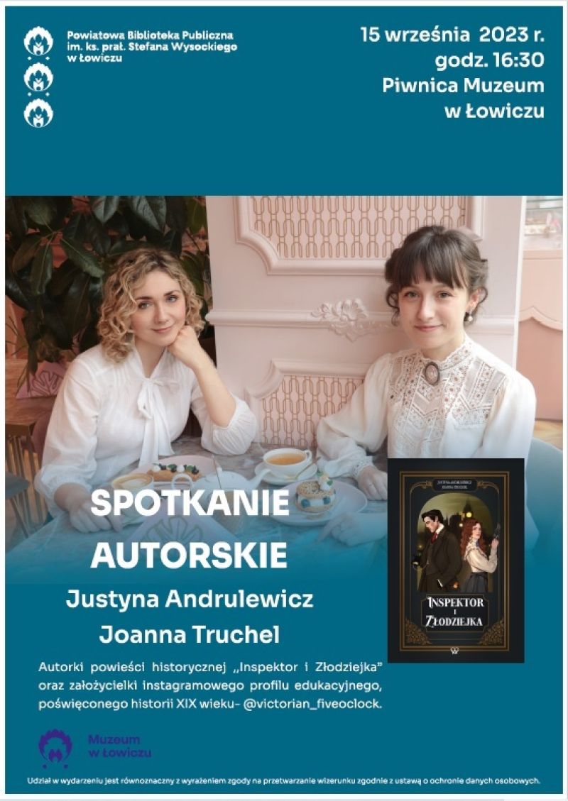 Spotkanie autorskie. plakat