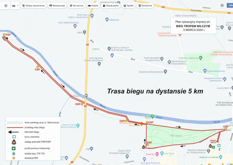 przebieg trasy 5 km