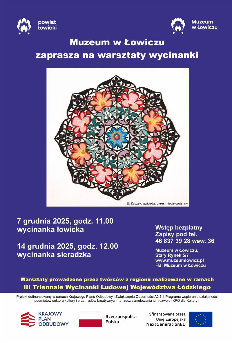 plakat warsztaty wycinanki