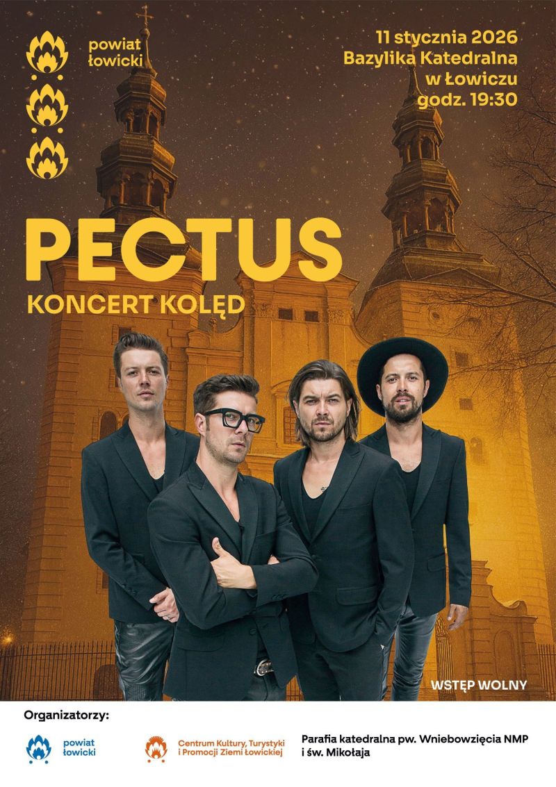 plakat koncert kolęd Pectus