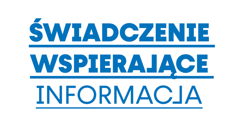 Świadczenie wspierające - informacja