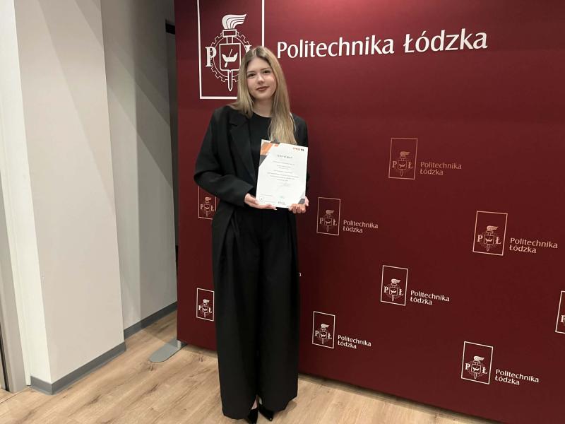 Sukces uczennicy II LO im. Mikołaja Kopernika w Łowiczu