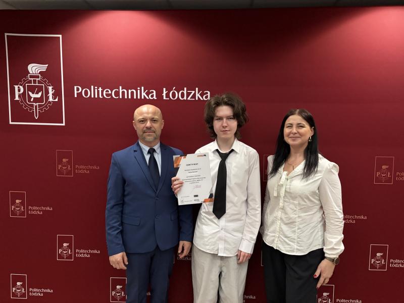 Sukces ucznia I LO w Łowiczu